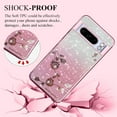 thumbnail image 3 of for Google Pixel 8 Pro Case Clear Glitter Sparkle Aesthetic Google Pixel 8 Pro Phone Case Silicone Soft Flower Shockproof Anti-Scratch Cover Purple Slim (Pink), 3 of 14