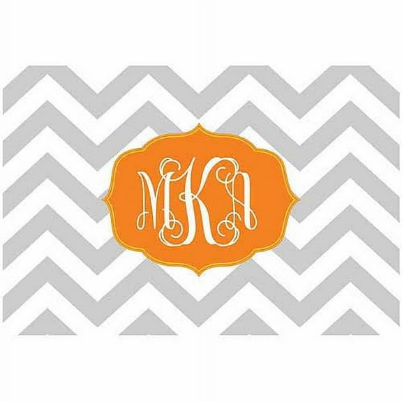 Personalized Chevron Monogram Doormat