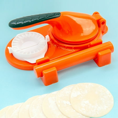 

Eummy Dumpling Maker 3-in-1 Dumpling Making Tool with Rolling Pin Plastic Dumpling Maker Mold Manual Dumpling Skin Presser for Kitchen