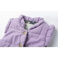 thumbnail image 3 of LittleSpring Children's Soft Vest Fall and Winter Warm Sleeveless Purple Vest Baby Girls Children's Playwear 2T, 3 of 8