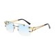 thumbnail image 4 of Gafas de Sol Perfecl Rectangulares Sin Marco Polarizadas Azul, 4 of 8