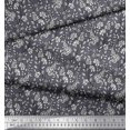 thumbnail image 3 of Soimoi Silk Fabric Leaves,Floral & Paisley Block Decor Fabric Printed Yard 42 Inch Wide, 3 of 3