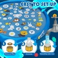 thumbnail image 2 of Graflsoa Giant 67-Inch Inflatable Splash Mat for Kids - Fun Water Sprinkler Play Area with Cute Animal Prints and Alphabet Learning, Safe PVC Material for Outdoor Summer Games, 2 of 6