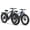 Gray + Blue, variant on 2 Pack Electric Bikes for Adults 1800W Peak Motor up to 70Miles Range 28 mph Max Speed 26" x 4" Fat Tire Mountain E Bike 48V 15AH Battery 7 Speed off Road Ebike Front Fork Suspension, UL2849 by SGS