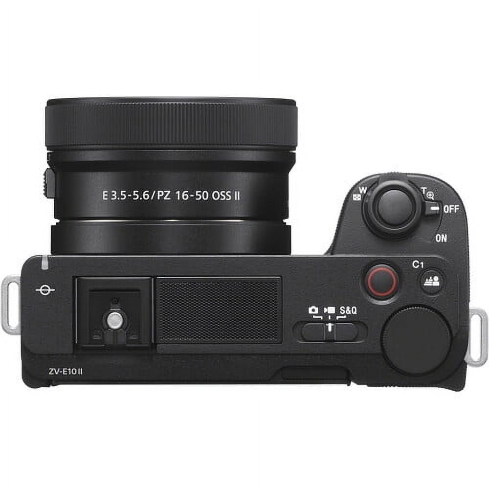 Sony ZV-E10 II Mirrorless Camera with 16-50mm OSS Lens, 26MP, 64GB