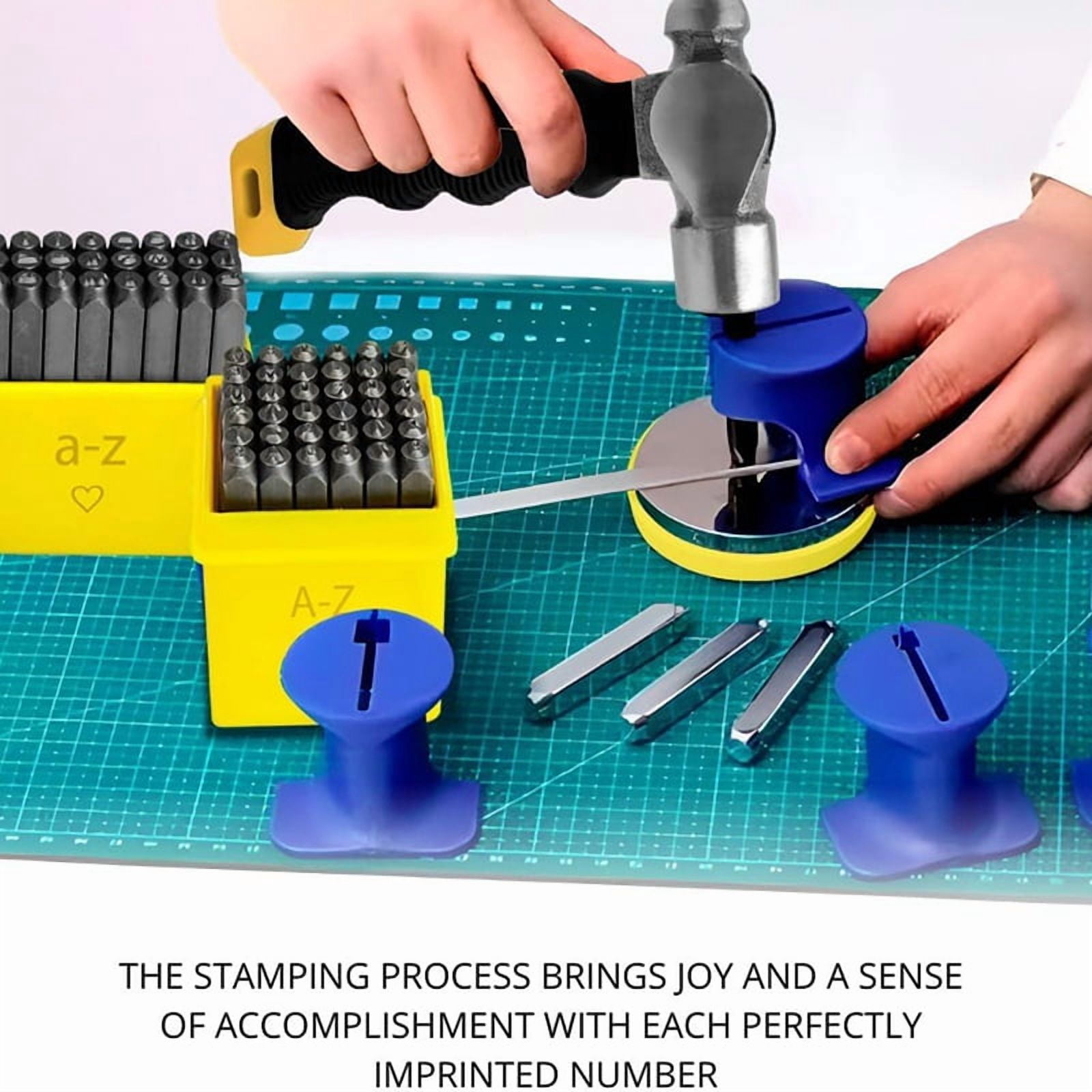 Metal Stamping Kits - Alphabet Punch Set Metal Stamps for Jewelry Making Leather Steel Number and Letter Stamping Kit