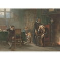 thumbnail image 3 of Hendrik Albert van Trigt 18x14 Black Modern Framed Museum Art Print Titled - Vondel in His Last Years of Life (1869), 3 of 5