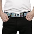 thumbnail image 3 of The Smurfs Belt, Seatbelt Buckle Belt, The Smurfs Halloween Dress Up Cosplay Poses Blue, Youth 22 to 32 Inches, 3 of 9