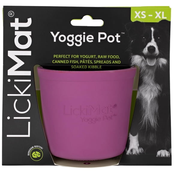 Dispensador de Goma LICKIMAT Yoggie Pot Alimentador Lento para Perros Pequeños