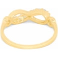 thumbnail image 4 of Floreo 10k Yellow Gold 5mm Infinity CZ Ring, Sizes 4 - 10, 4 of 5