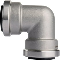 QuickFitting 1 In. x 1 In. Push-to-Connect Stainless Steel 90-Degree Elbow