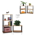thumbnail image 2 of Furinno Turn-N-Tube 3-Tier Compact Multipurpose Shelf Display Rack, Light Cherry, Set of 2, 2 of 3