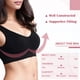 thumbnail image 3 of Guardurnaity Sujetador de tela transpirable con textura suave y banda elástica de 2 piezas para sujetadores de Yoga para mujer, sujetador sin Ropa interior Negro3XL+Blanco3XL, 3 of 6