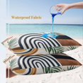 thumbnail image 4 of Boho Middle Century Lumbar Pillow Covers 20x12 Inch Set of 2, Modern Abstract Botanical Geometric Waterproof Outdoor Pillow Covers, Decorative Cushion Pillowcases for Couch, Sofa, Bed, Garden, Patio, 4 of 9