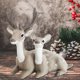 thumbnail image 3 of 2 piezas de adornos de animales de simulación, estatua artística, decoración, artesanías decorativas para gris, 3 of 9