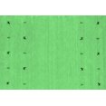 thumbnail image 1 of Ahgly Company Indoor Rectangle Solid Emerald Green Modern Area Rugs, 2' x 4', 1 of 4
