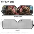 thumbnail image 5 of Uorisanigo Windshield Sun Shade for Jeep Wrangler, Funny Bear Animal Driving Car Shade Front Windshield for 2007-2023 Wrangler Rubicon Sahara TJ JK JKU 2 & 4 Door, Sun Visor Protection, 5 of 7