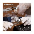 thumbnail image 4 of 3 Pcs Tip Tweezers With Rubber, Non-marring Silicone Tipped Tweezers Rubber Bent Tip Flat Tweezers, 4 of 5