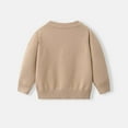 thumbnail image 5 of Zshosam Cardigan for Boys School Uniform Boys Girls School Uniform Cardigan Sweater Soft Cotton V-Neck Soft Knit Outerwear Size 3T 4T,(Khaki 3-4 Years), 5 of 5