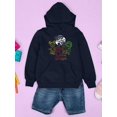 thumbnail image 3 of Colorful Sid the Science Kid - Themed Retro Neon Character Graphic Youth's Hoodie, 3 of 4