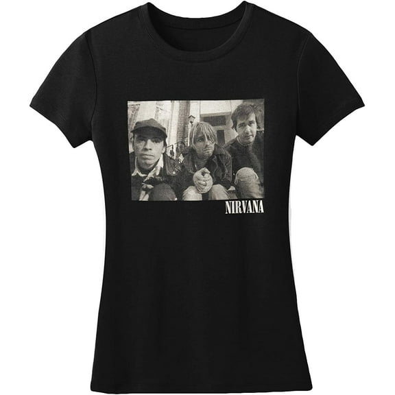Nirvana Stairs Box Photo Girls Jr Medium Black