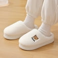 thumbnail image 3 of Dakaela Slipper House Slippers for Women Men Plush Fuzzy Bedroom Shoes Indoor Couple Slip on Slides, 3 of 6