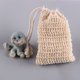 thumbnail image 3 of ER Juego de 5 bolsas de jabón de sisal, bolsas de transporte de jabón, sisal, 13,5x9 cm oso de fresa Electrónica, 3 of 5