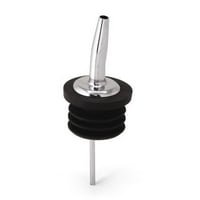 Co-Rect Large Oversized Chrome Liquor Pourer for 35 mm Diameter Bottle (Set of 6) by Co-Rect