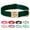 Green, variant on Pet Artist Personalized PU Leather Dog Collar Custom ID Metal Buckle Name / Number Free Engraved S-L