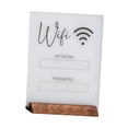 thumbnail image 2 of Tablero de exhibición de WiFi de la pieza central de la muestra de la contraseña de WiFi para el hogar del escritorio de la recepción blanco kusrkot Tablero de exhibición de acrílico, 2 of 8