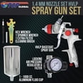 thumbnail image 2 of 1.4mm HVLP Gravity Feed SPRAY GUN w/ AIR REGULATOR Auto Paint Basecoat Clearcoat, 2 of 6