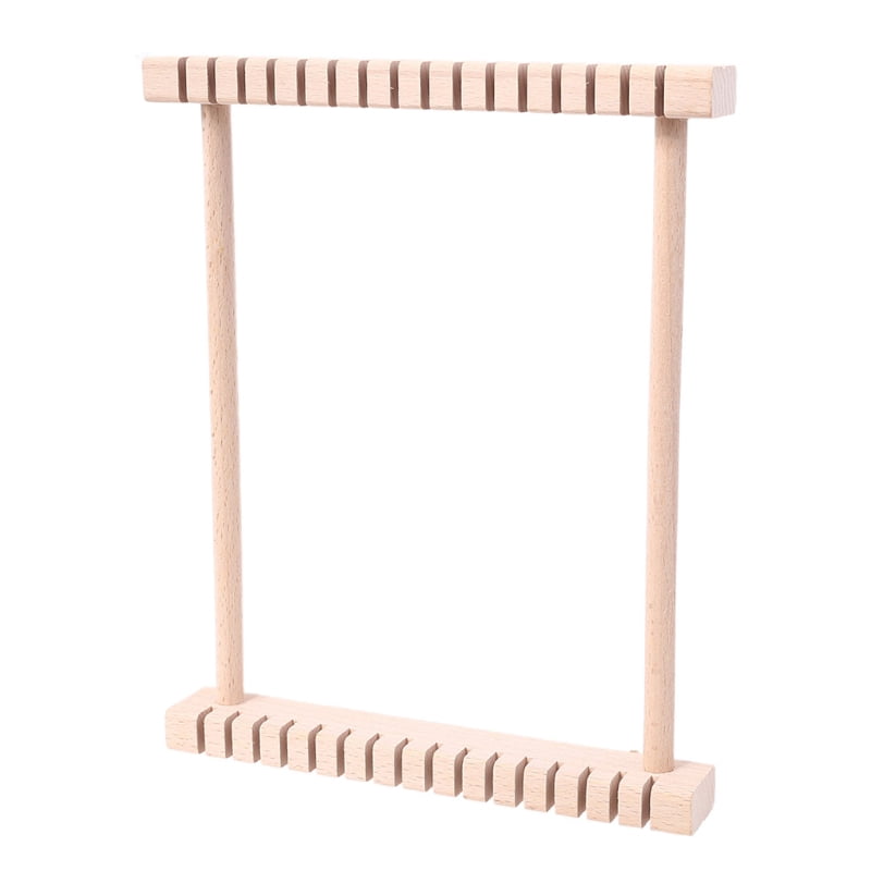 Mini Wooden Knitting Machine Weaving Craft DIY Wool Knitted Handcraft Tool Kids Educational Montessori Toys