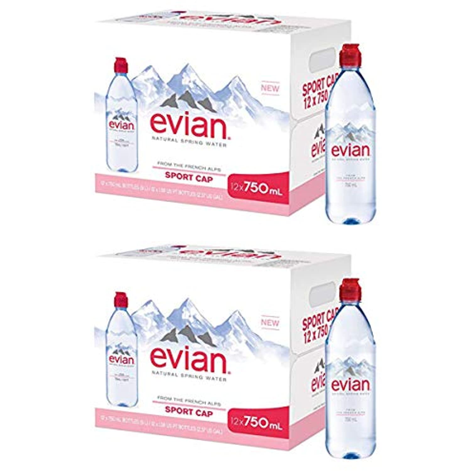 Evian Tnkybkuf Natural Spring Water Individual 750 Ml (25.4 Oz.) Bottle
