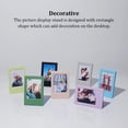 thumbnail image 4 of Bewildely Decoración de marco de fotos de mesa, soporte de fotos, marcos de póster rectangulares, accesorio de soporte para dormitorio, oficina, Almacenamiento y organización del hogar Gris Bewildely HA069387-05, 4 of 6
