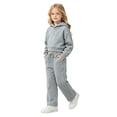 thumbnail image 4 of BOOMNY Girls 2 Peice Sweatsuits Back To School Long Sleeve Hoodies Sweatpants Sets for Kids Comfy Track Suits, 4 of 7