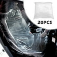 thumbnail image 2 of ZTOO 20Pcs Disposable Seat Covers Plastic Car Seat Cover Dustproof Car Seat Protector(Transparent), 2 of 9