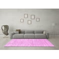 thumbnail image 3 of Ahgly Company Indoor Square Solid Pink Modern Area Rugs, 5' Square, 3 of 4