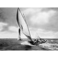 thumbnail image 2 of Anonymous 32x25 Gold Ornate Wood Framed with Double Matting Museum Art Print Titled - Under sail, Sydney Harbour, 2 of 4