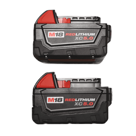 Milwaukee M18 RedLithium 5Ah Battery 2-Pack&comma; &dollar;122 &lpar;was &dollar;269&rpar; at Walmart