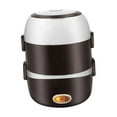 thumbnail image 3 of Calentador de alimentos eléctricos portátiles para adultos para uso de automóviles y al aire libre 3 capa, 3 of 8