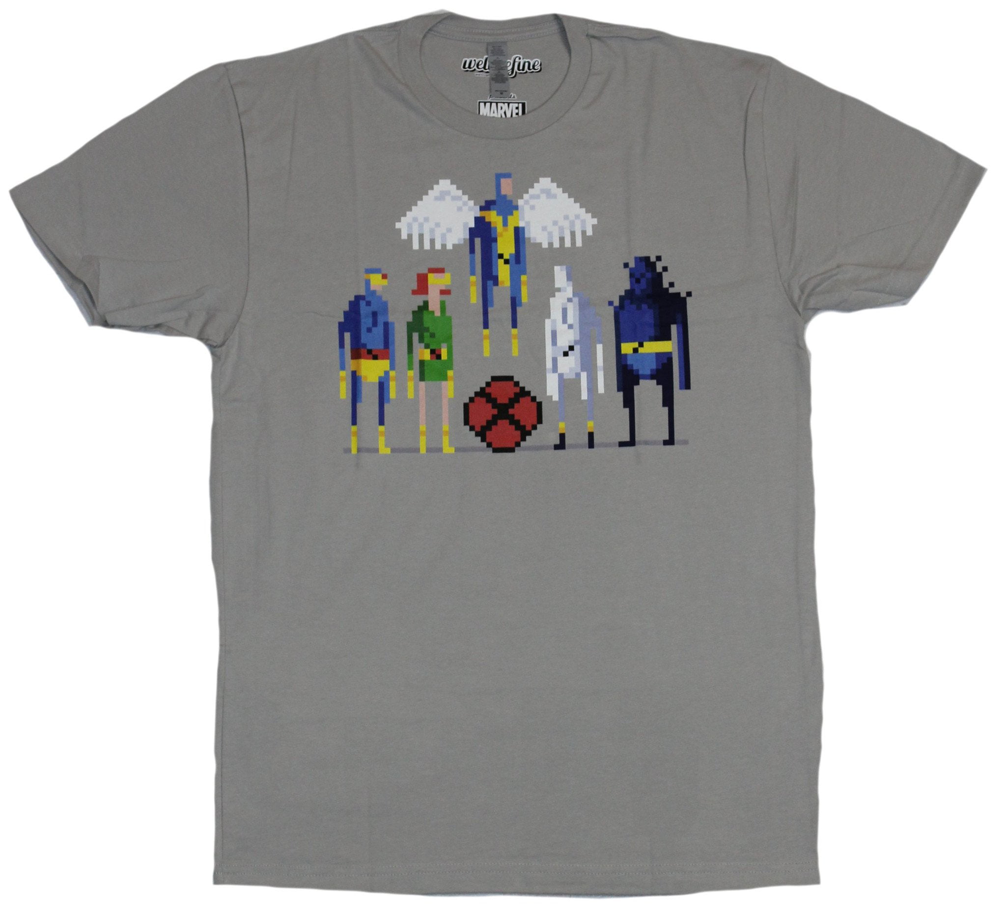 X-Men Comics) Mens T-Shirt Pixel Styled Original X-Men Lineup Group (Small) - Walmart.com