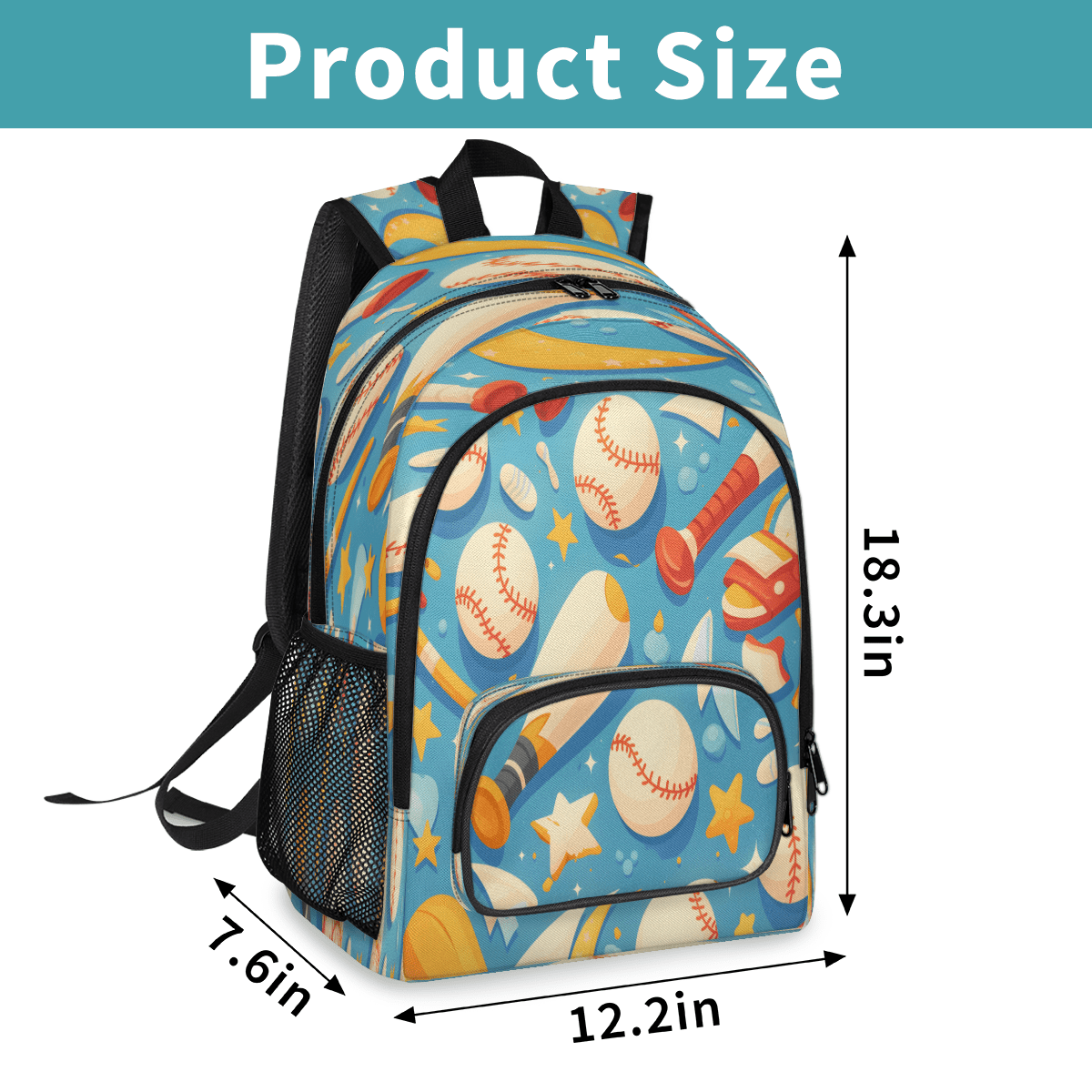 Herdesigns Baseball Theme Laptop Backpack for Women Men, 18.3 Inch Sport Gaming Large Computer Backpacks Fashion Teacher Nurse Bag Casual Daypack for Work Travel