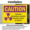 thumbnail image 3 of (2 Pack) Radiation Contamination Radiological With Symbol OSHA Caution Radiation Sign, 3 of 7