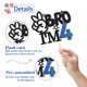 thumbnail image 3 of Cake topper RoadSea para 4.º cumpleaños de niño con brillo negro, 3 of 7