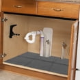 thumbnail image 6 of Sink Mat under Pad Bathroom Cabinet Washable Shelf Liner Kitchen Cabinets Liquid Storage, 6 of 6