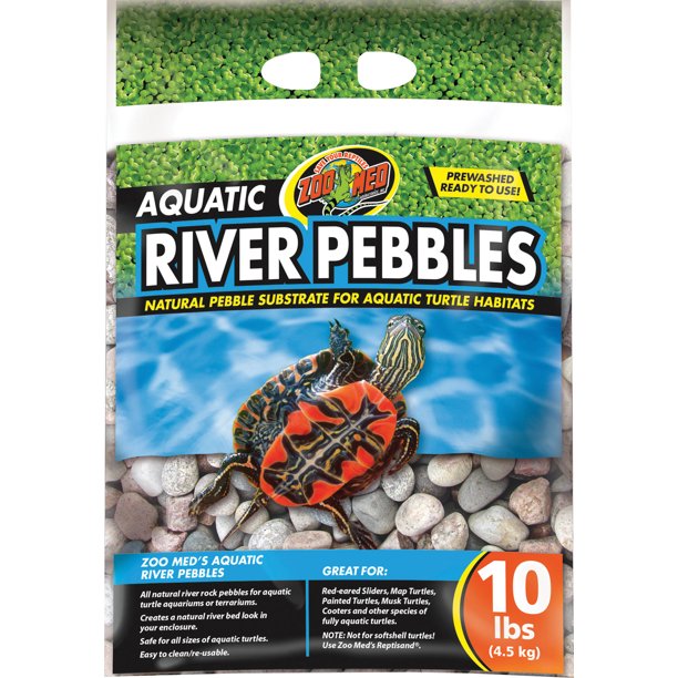 AQUATIC RIVER PEBBLES FOR AQUATIC TURTLE HABITATS