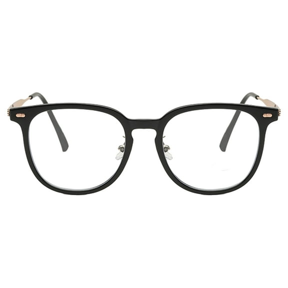 Simple, ultra-light, anti-blue light, large-frame flat mirror, made of glass and metal - black