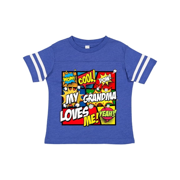 Inktastic My Grandma Loves Me Superhero Boys or Girls Toddler T-Shirt