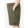 thumbnail image 2 of KingSize Men's Big & Tall 10" Fleece Cargo Shorts, 2 of 5