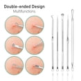 thumbnail image 4 of EXLEAF Blackhead Extraction Tool Kit - Blackhead Remover Tool Comedones Extractor Acne Removal Kit for Blemish Pimple Popper Tool for Whitehead Popping - 7 Pcs Set Removing for Nose Face Tools, 4 of 8